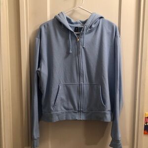 H&M Divided Sky Blue Hoodie with Zipper